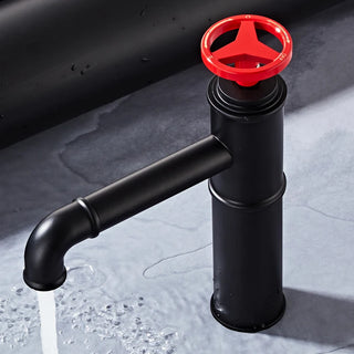Jena - Industrial Style Single Handle Black Basin Mixer Tap
