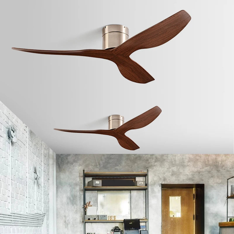 Mckenzie - Modern Wooden Ceiling Fan with Nature-Inspired Blades
