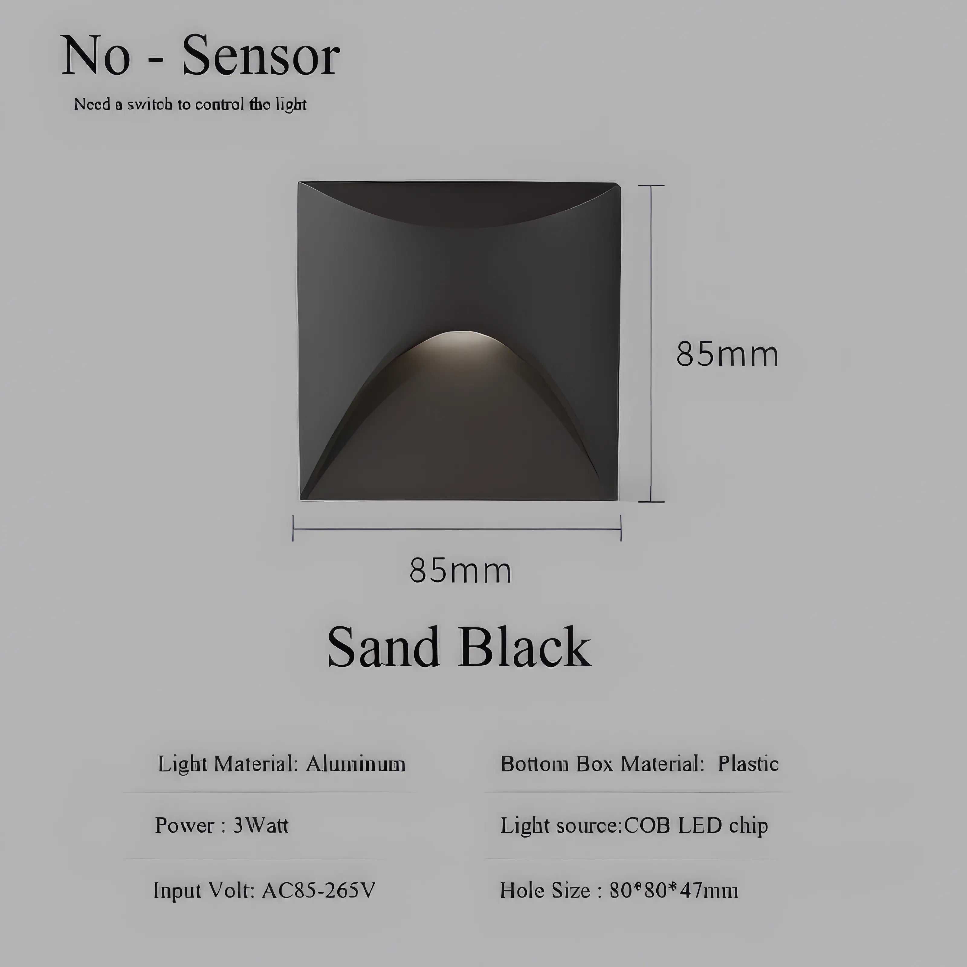 Zavala - Modern Waterproof Indoor/Outdoor Recessed Stair Wall Light