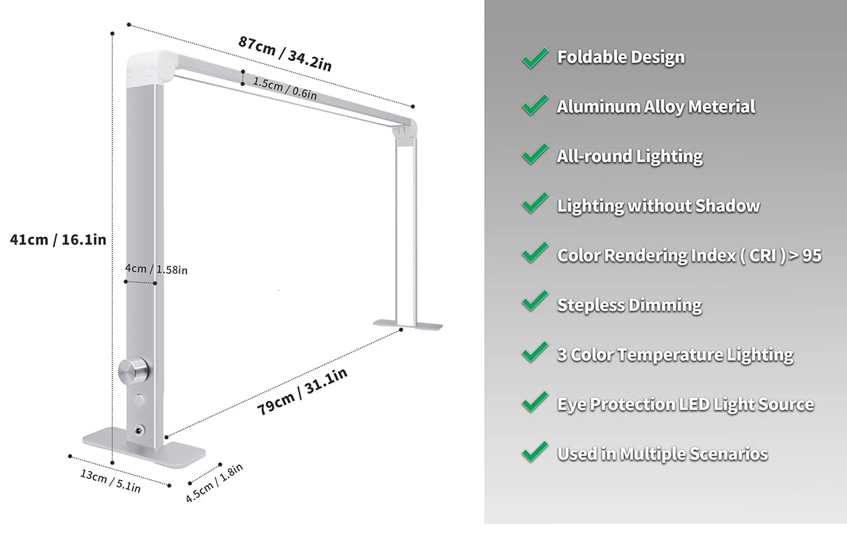 Holden - Half Moon LED Lamp For Nail Eyelash Extension Desk Light