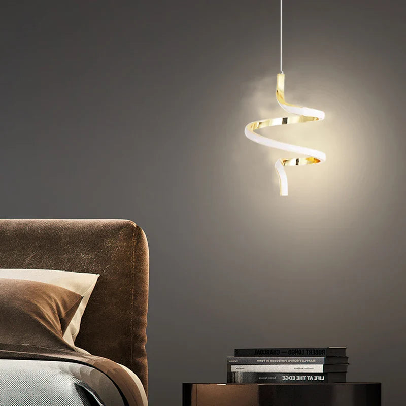 Tigone - Modern LED Twisted LED Round Ceiling Light