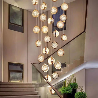Leonardo - Crystal Ball Cluster Hanging Chandelier
