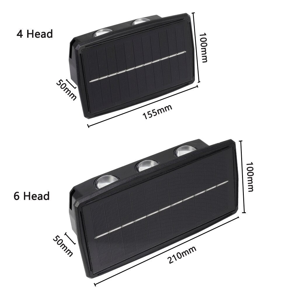 Cabo - Solar LED Up/Down Outdoor Wall Light Waterproof