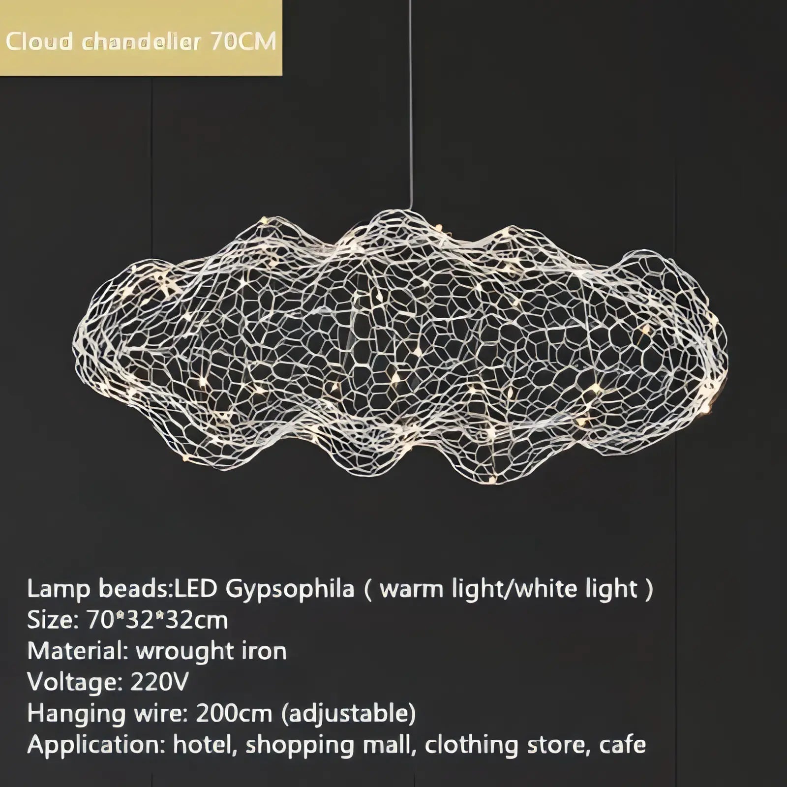 Iyla - Mesh Cloud Wire Ceiling Light