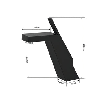 Iniyan - Modern Tall Brass Single Handle Mixer Basin Tap