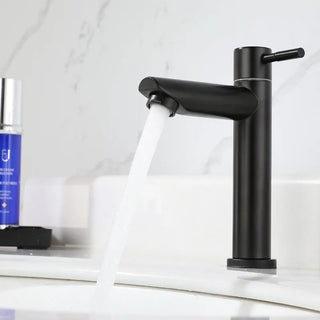 Edith - Modern Stainless Steel Single Lever Deck Mounted Basin Mixer Tap