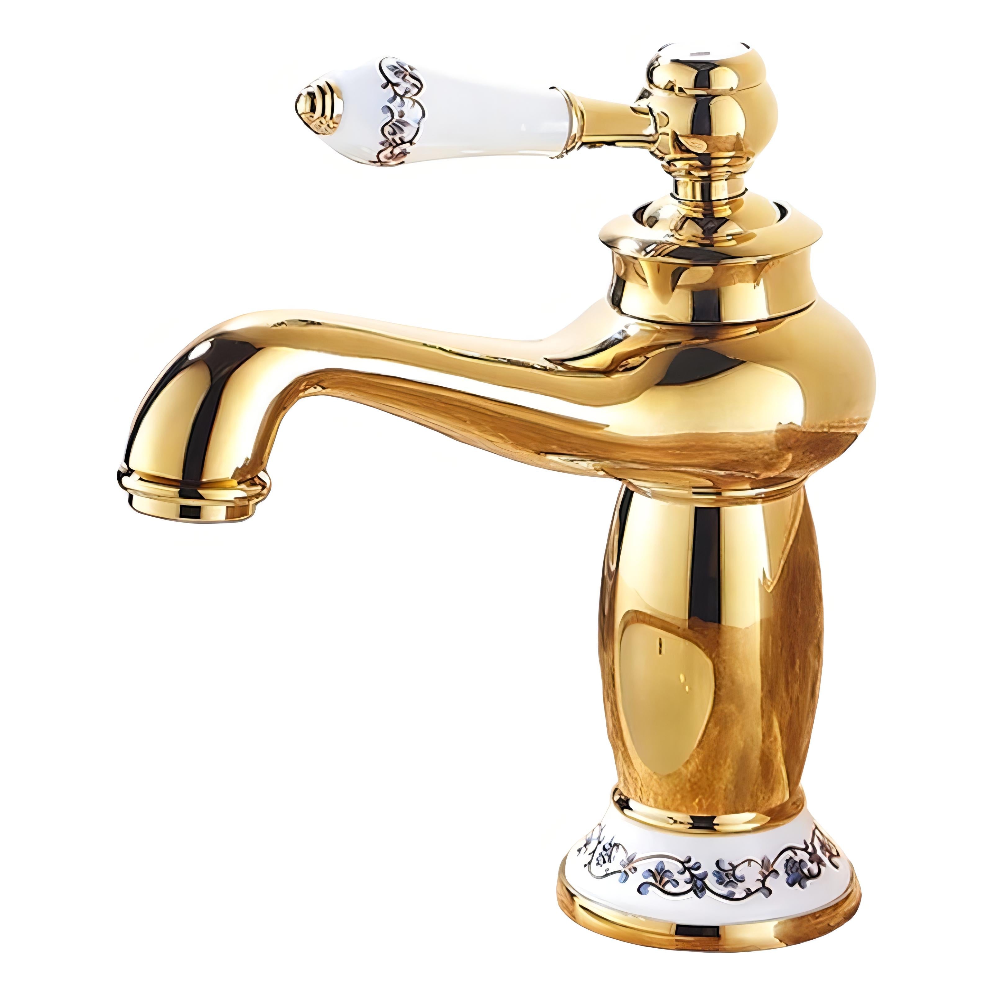 Canaan - Hot/Cold Retro Porcelain Single Lever Basin Tap