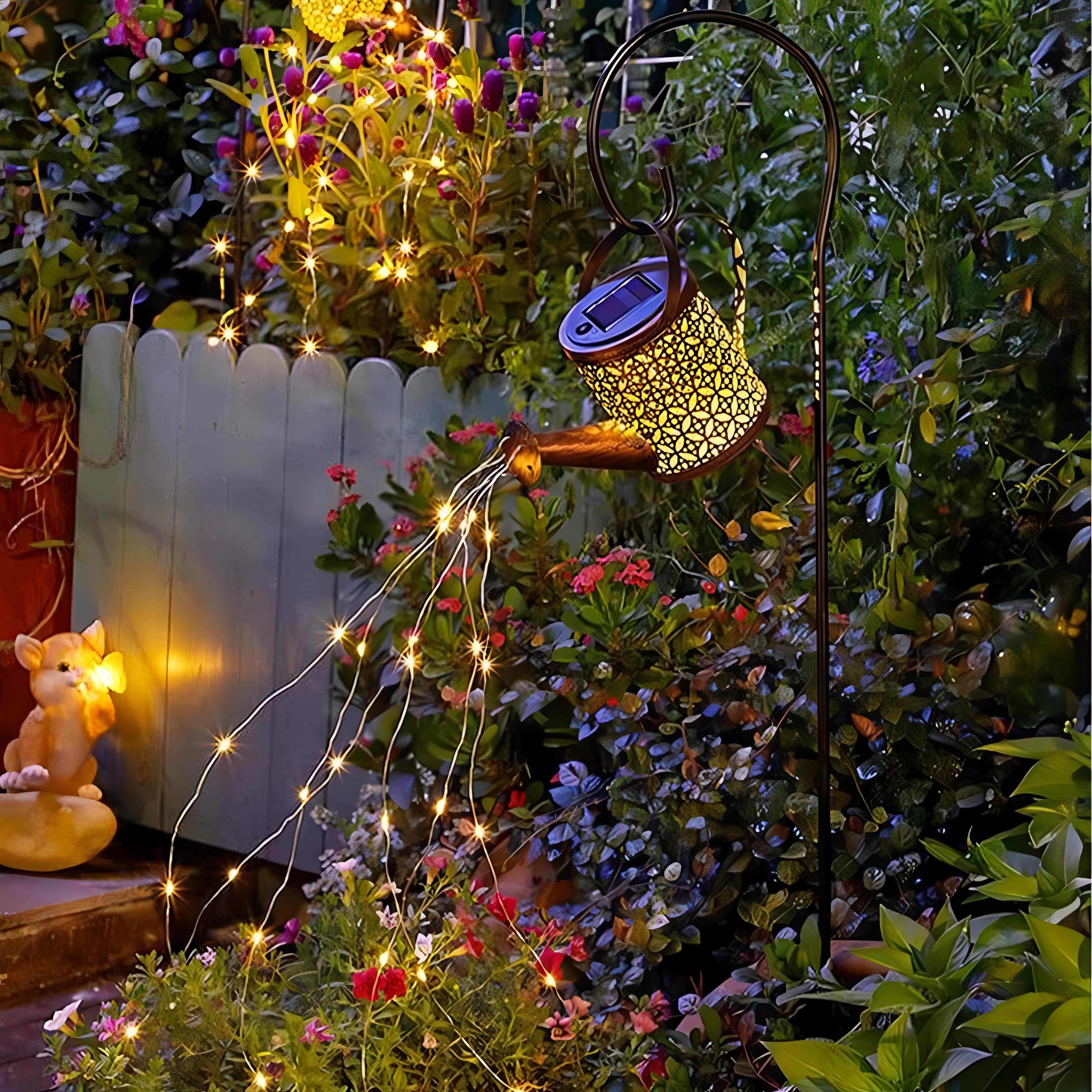 Brielle - Solar Watering Can Outdoor Floor Light
