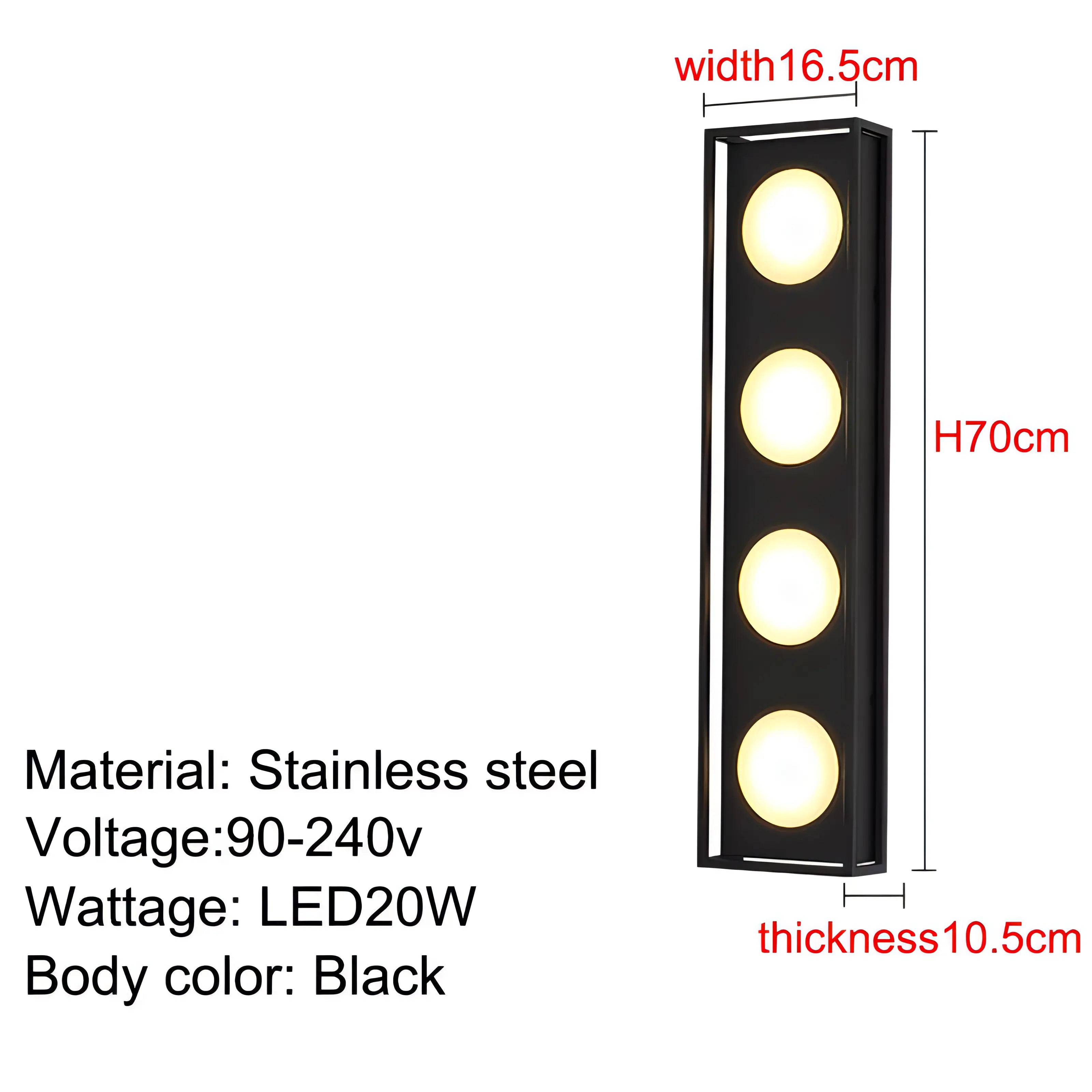Ackerman - Outdoor IP67 Rectangular Wall Light