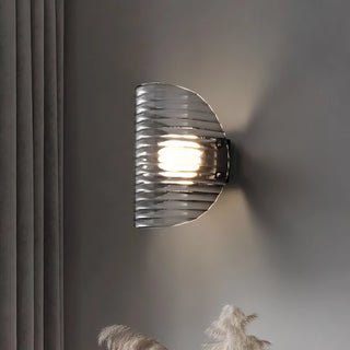 Sofie - Modern Grey Patterned Glass Ceiling Chandelier