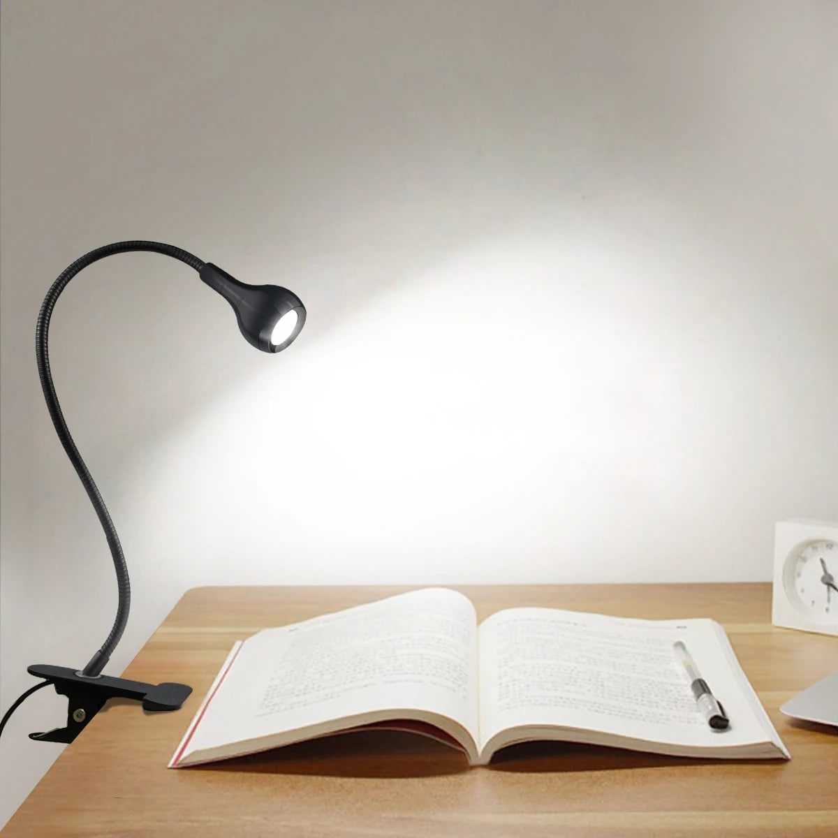 Burkholder - 5V USB Table Clip Holder Flexible Reading Desk Light