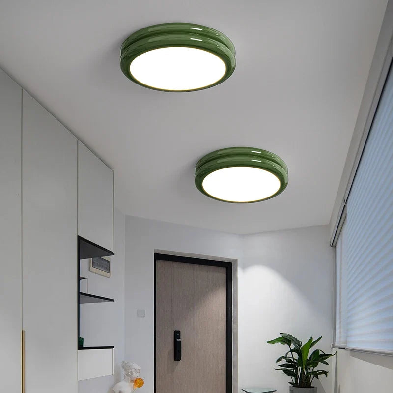 Gwyneth - Modern Retro Circular Double Ring Flush Mount Ceiling Light