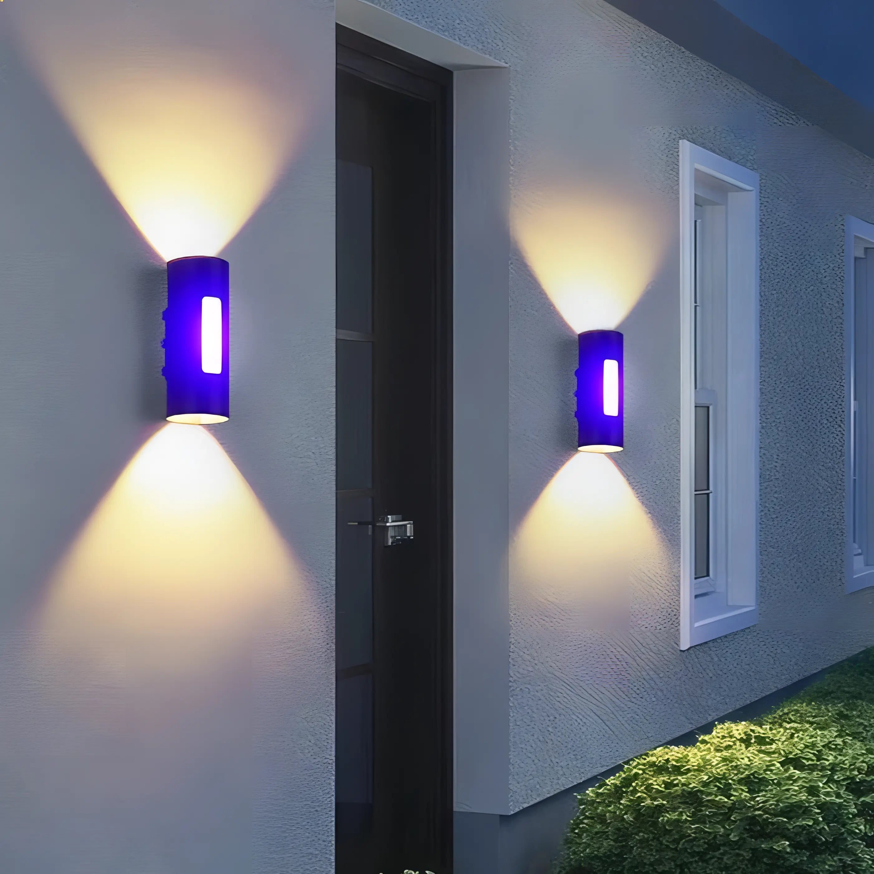 Amina - Modern RGB Outdoor Up/Down Wall Light