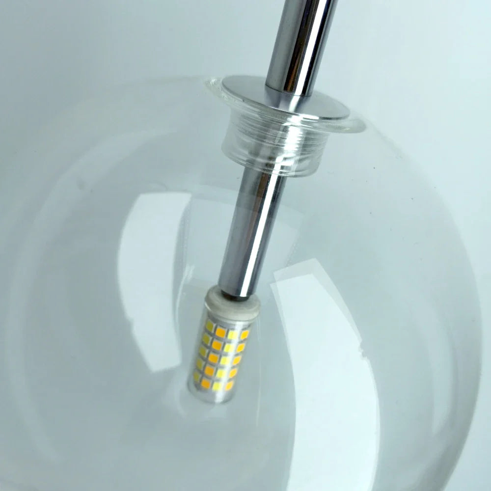 Phoenix - Modern Transparent Glass Ball Hanging Pendant Ceiling Light