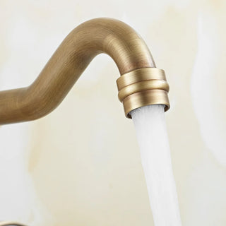 Herrick - Retro Ceramic Double Handle Wall Mounted Mixer Kitchen Tap