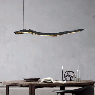 Peck - Drift Wood Style LED Strip Hanging Modern Ceiling Light