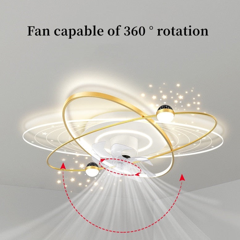 Dulcie - Acrylic Modern Light Ceiling Fan 7 Blade