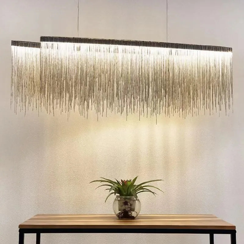 Kramer - Modern Long Tassel Hanging Ceiling Chandelier