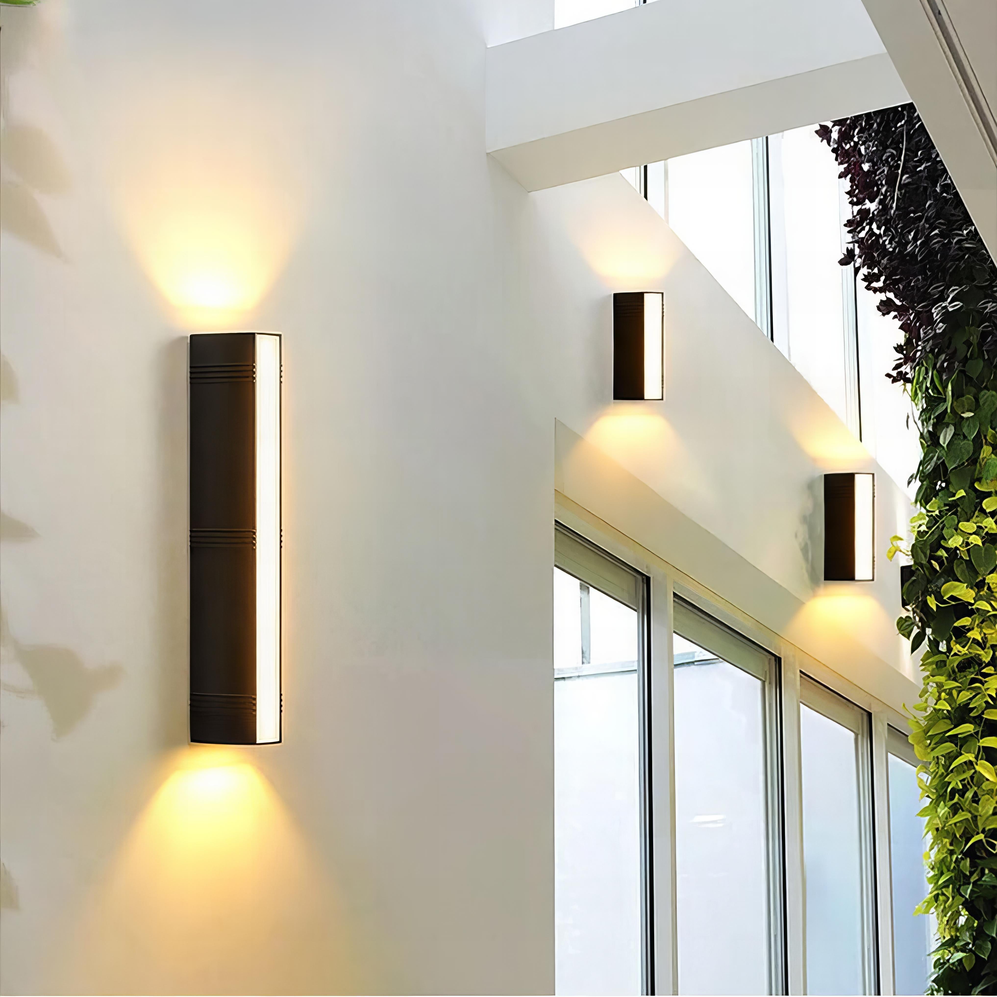 Nelson - Modern Long Outdoor Entrance Wall Light