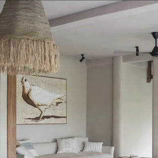 Anika - Wicker Hand-Knitted Pendant Round Ceiling Light