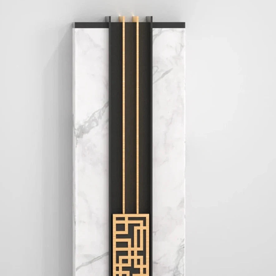 Baez - Marble Style Outdoor LED Wall Light Bar