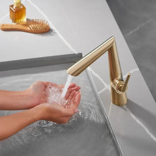 Shauna - Angled Modern Single Lever Basin Tap