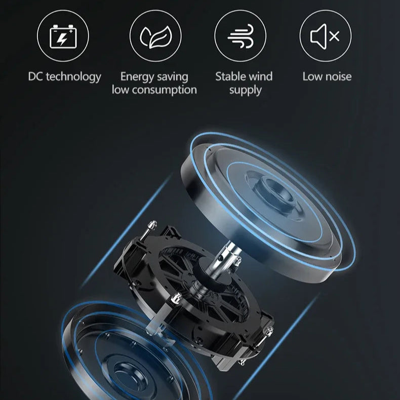 Johana - Modern 3-Blade Ceiling Fan with Integrated Round LED Light