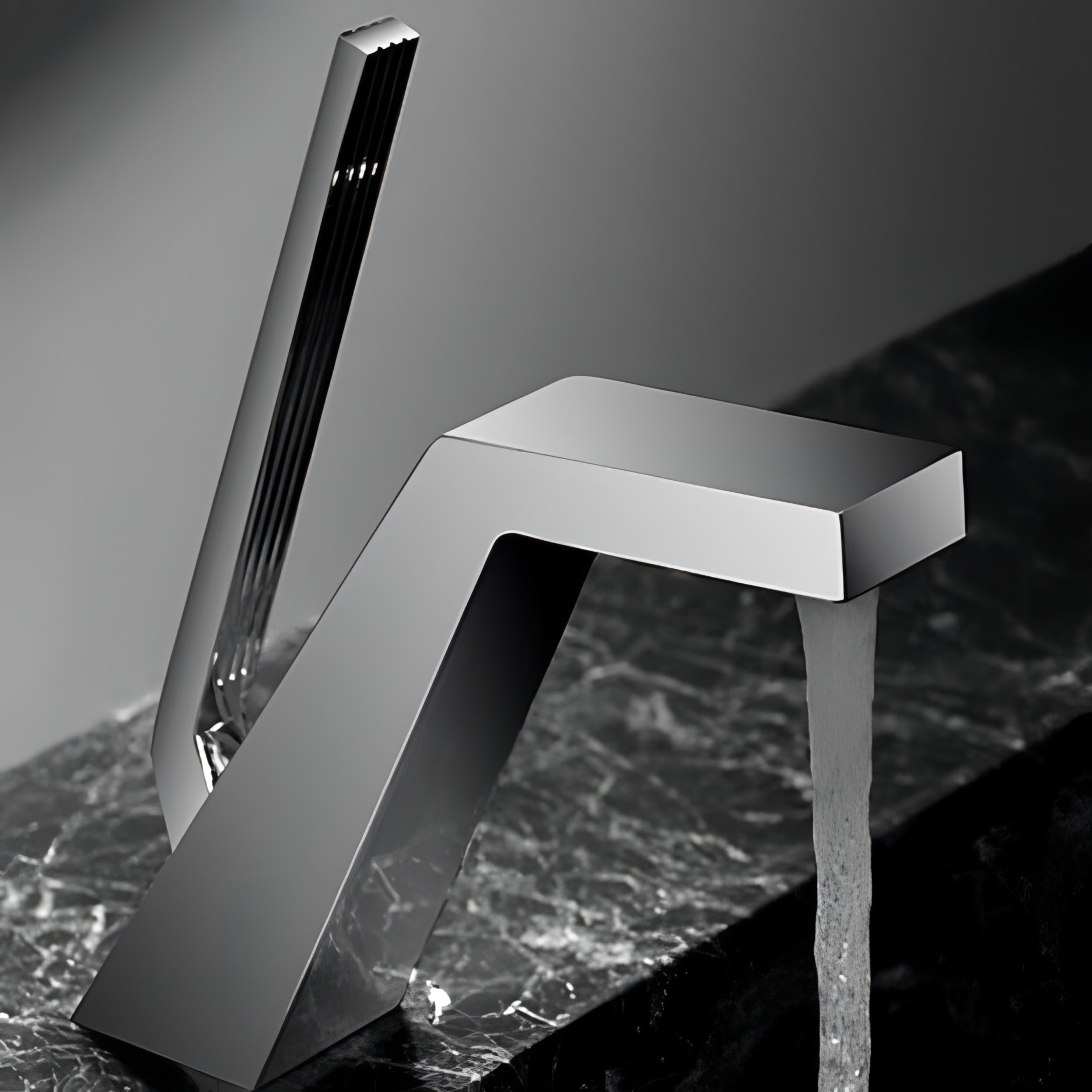Iniyan - Modern Tall Brass Single Handle Mixer Basin Tap