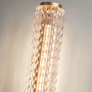 Tariq - Modern Gold Studded Crystal Glass Wall Light