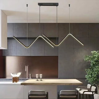 Ethea - Angled LED Hanging Smart Ceiling Light Chandelier