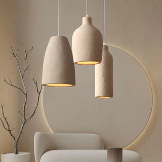 Jacobsen - Modern Round Dome Hanging Beige Pendant Ceiling Light