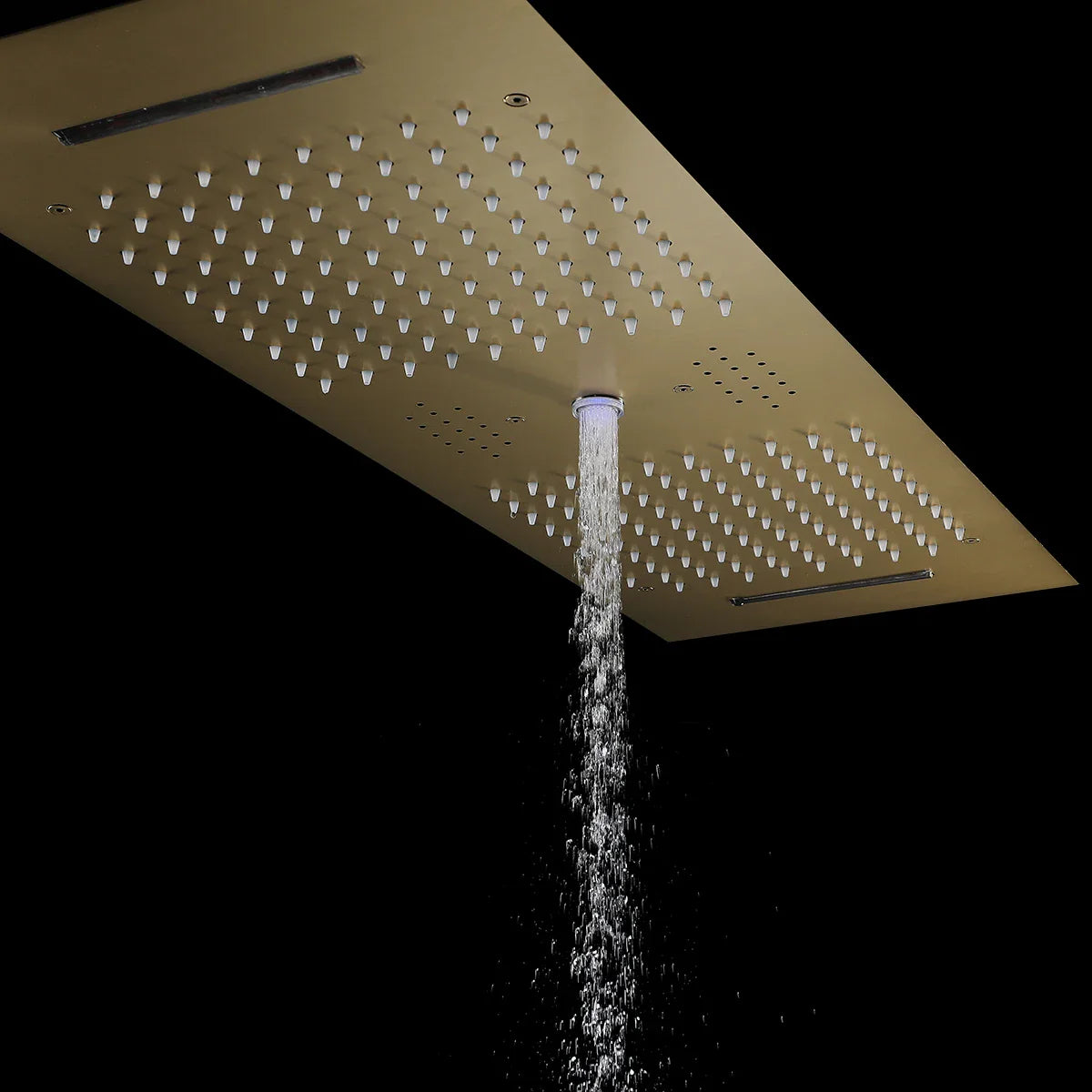 Kaur - Modern LED Stainless Steel Ceiling Mounted Shower Panel with Phone Control