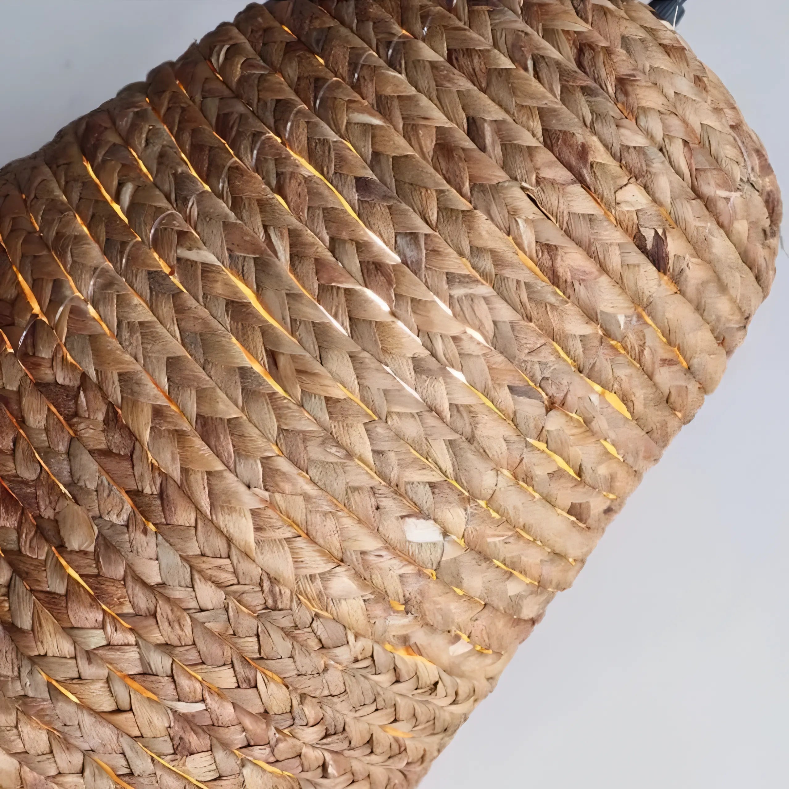 Carranza - Bamboo and Raffia Round Wicker Ceiling Light