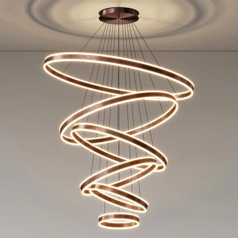 Jenru - Modern Multi Ring Hanging Ceiling Chandelier