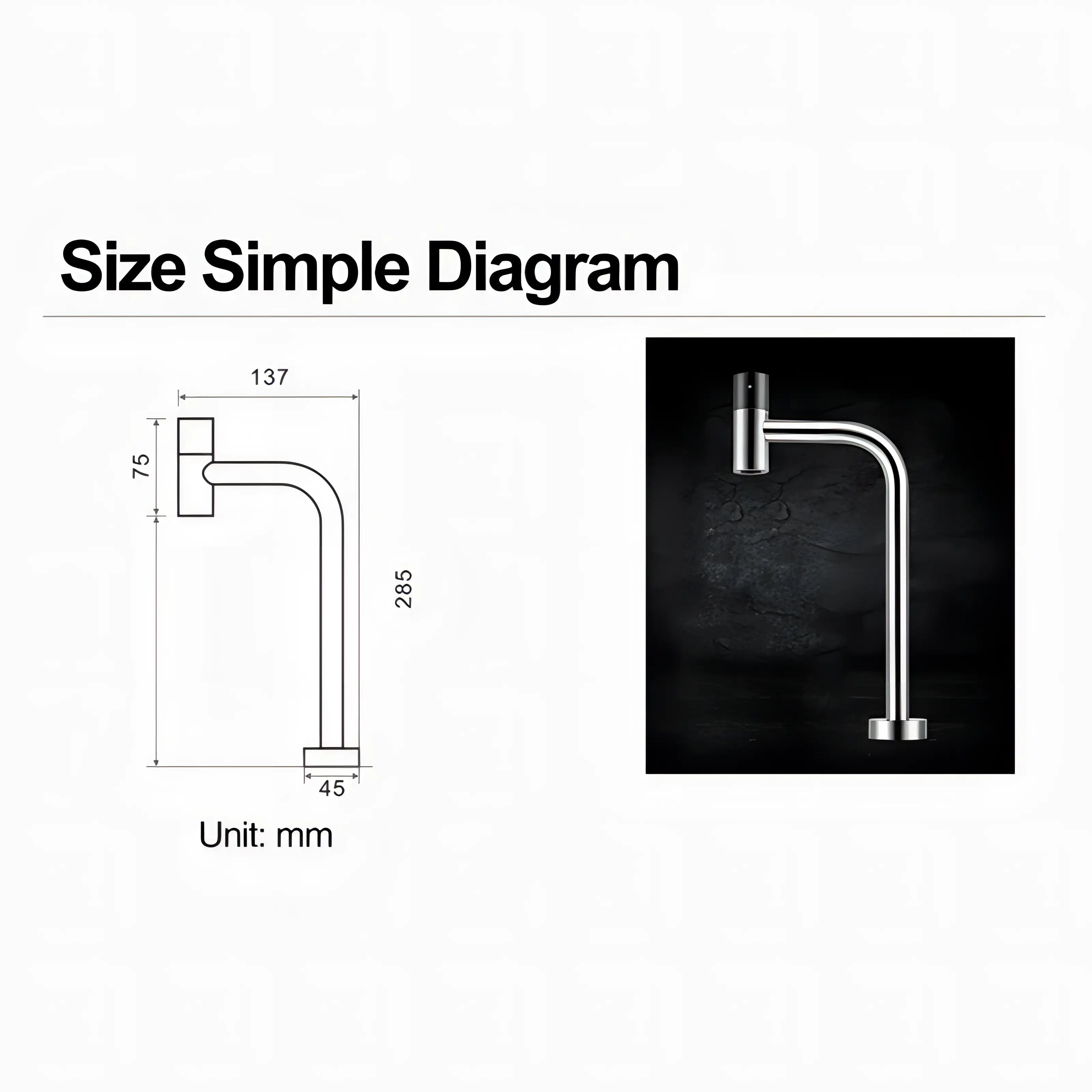 Menachem - Modern Cold Water Drinking Kitchen Tap