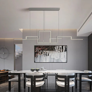 Thin Modern Hanging LED Chandelier
