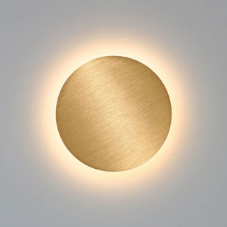Oskar - Modern Brushed Metal Disc Wall Lamp