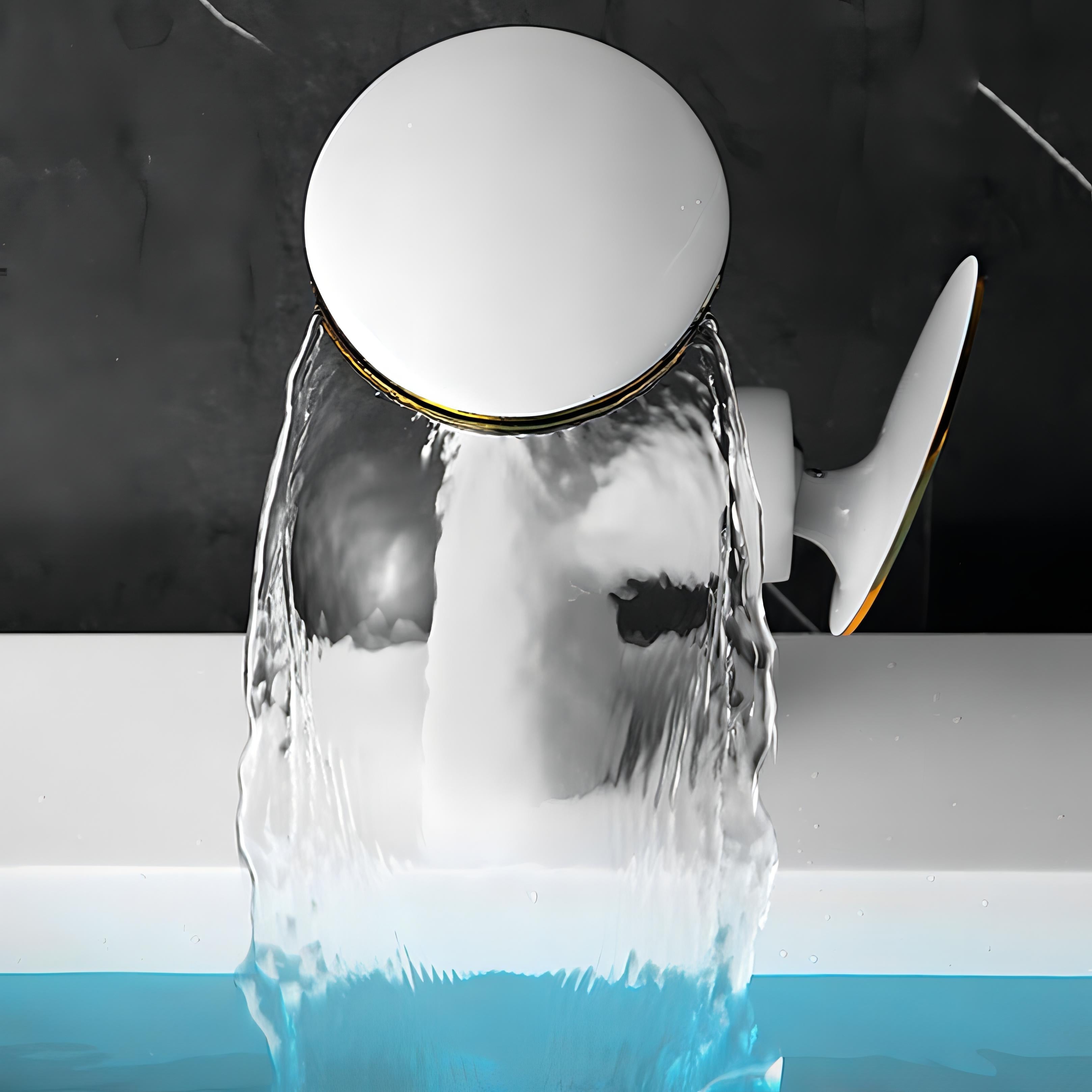 Peretz - Waterfall Brass Hot/Cold Sink Tap