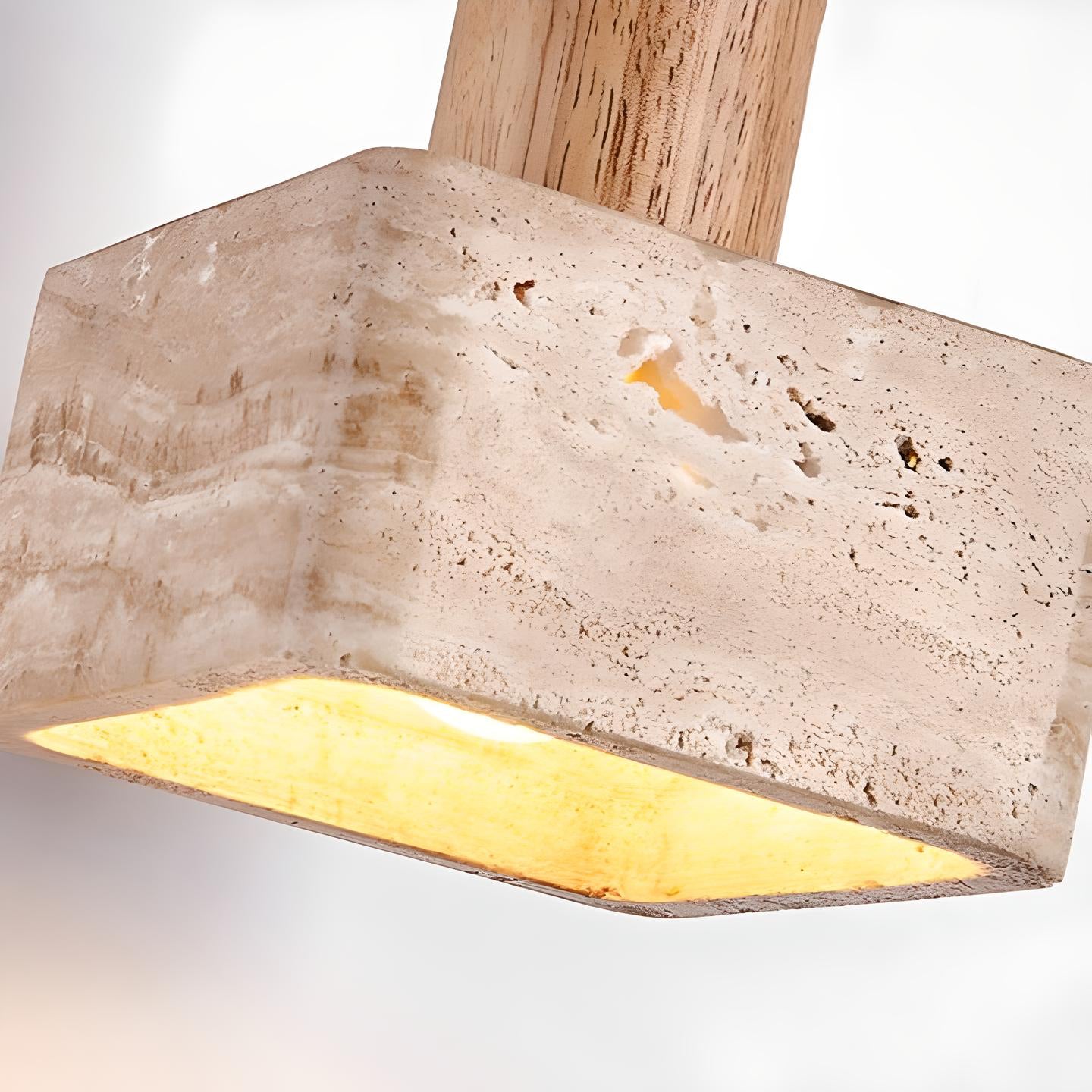 Franciska - Square Stone Hanging Pendant Ceiling Light