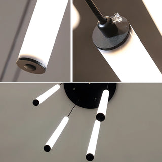 Fredrica - LED Hanging Tube Modern Round Chandelier