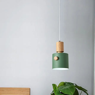 Sally - Nordic Round Wooden Pendant Ceiling Light