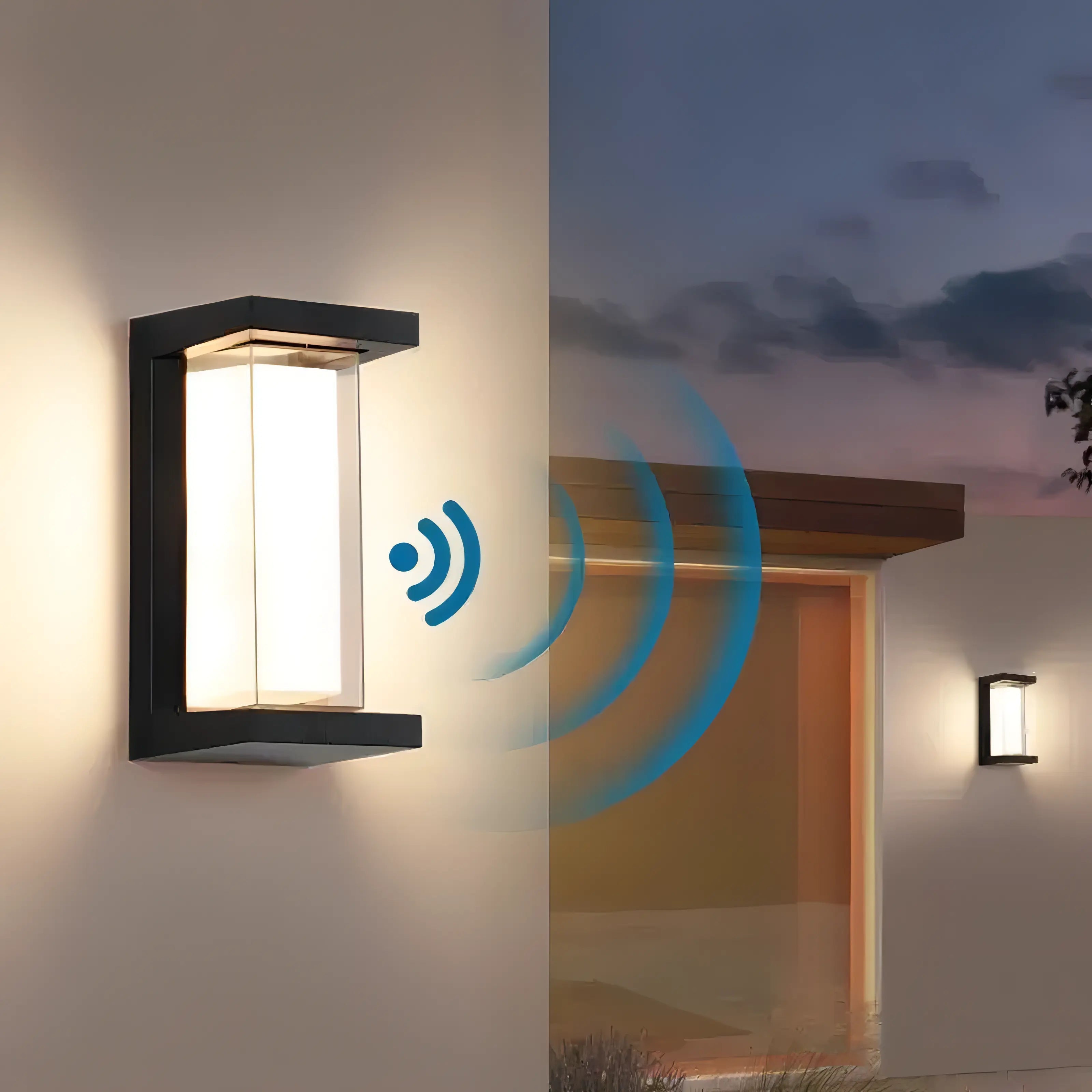 Ngo - Smart LED Outdoor Rectangle Wall Light