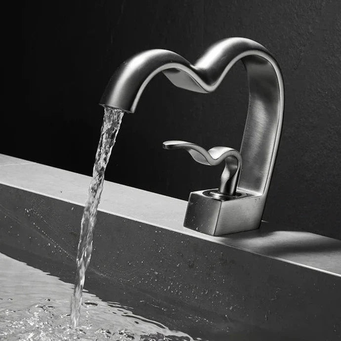 Britton - Love Heart Shaped Hot/Cold Mixer Basin Tap