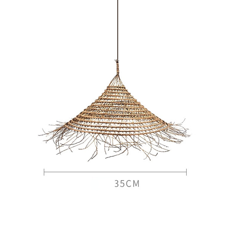 DAMBUDZO - Retro Bamboo Natural Ceiling Light
