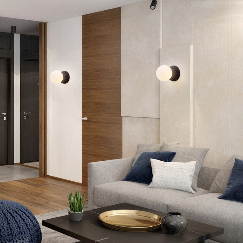 Cili - LED Double Ball Black Hanging Ceiling Pendant Light