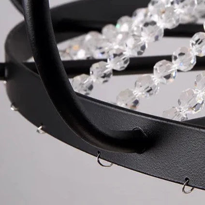 Brandt - American Country Candle Glass Bead Hanging Ceiling Light Chandelier