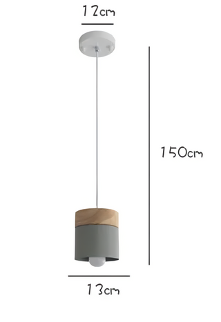 Maxton - Nordic Wood Round Pendant Hanging Ceiling Light