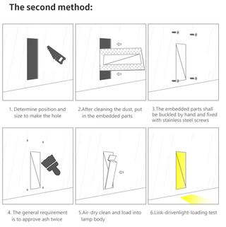ETHELINDA - Recessed LED Frameless Downlight Step Wall Light