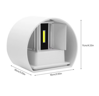 Hasmik - Round Adjustable Angle Up/Down Wall Lamp