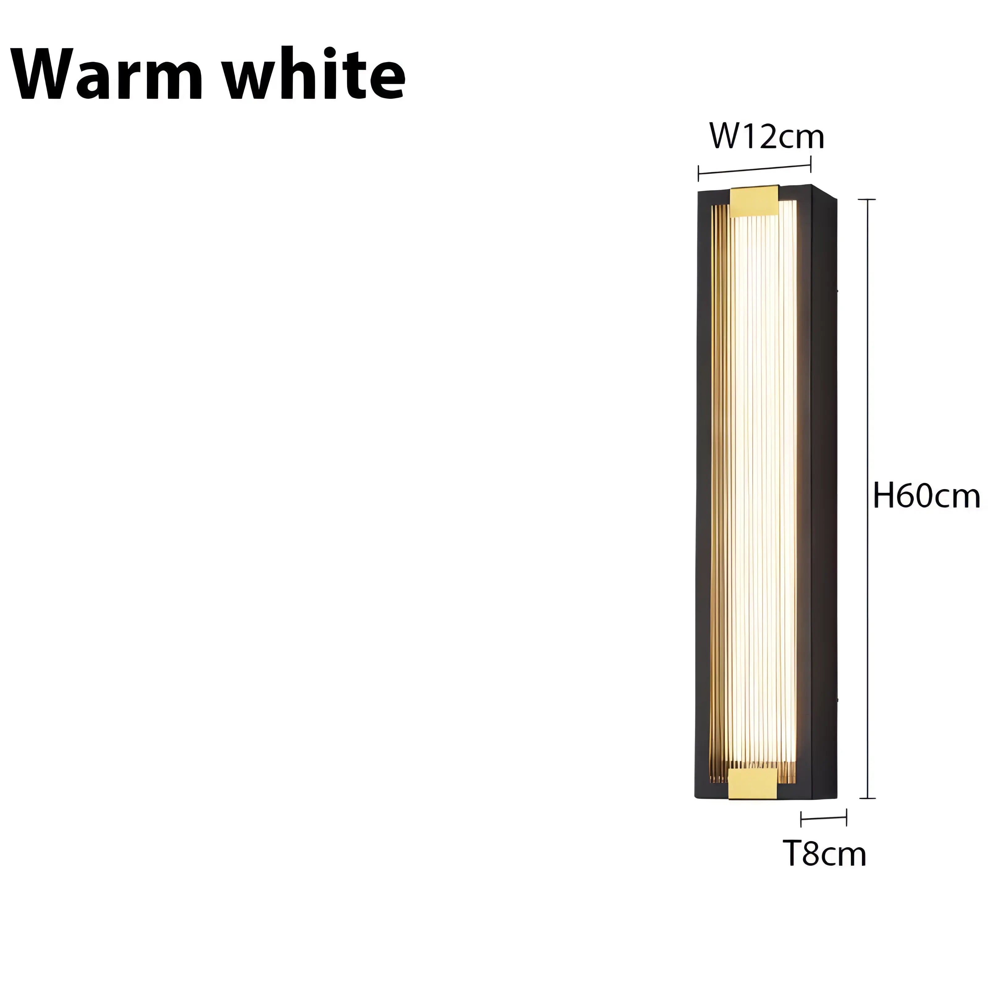 Barrios - Stainless Steel Rectangular Acrylic Outdoor Wall Light